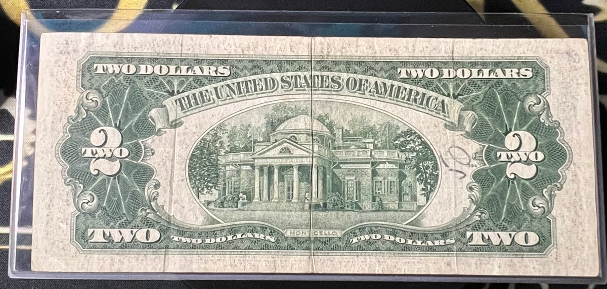 $2 United States Note - Red Seal Paper Currency
