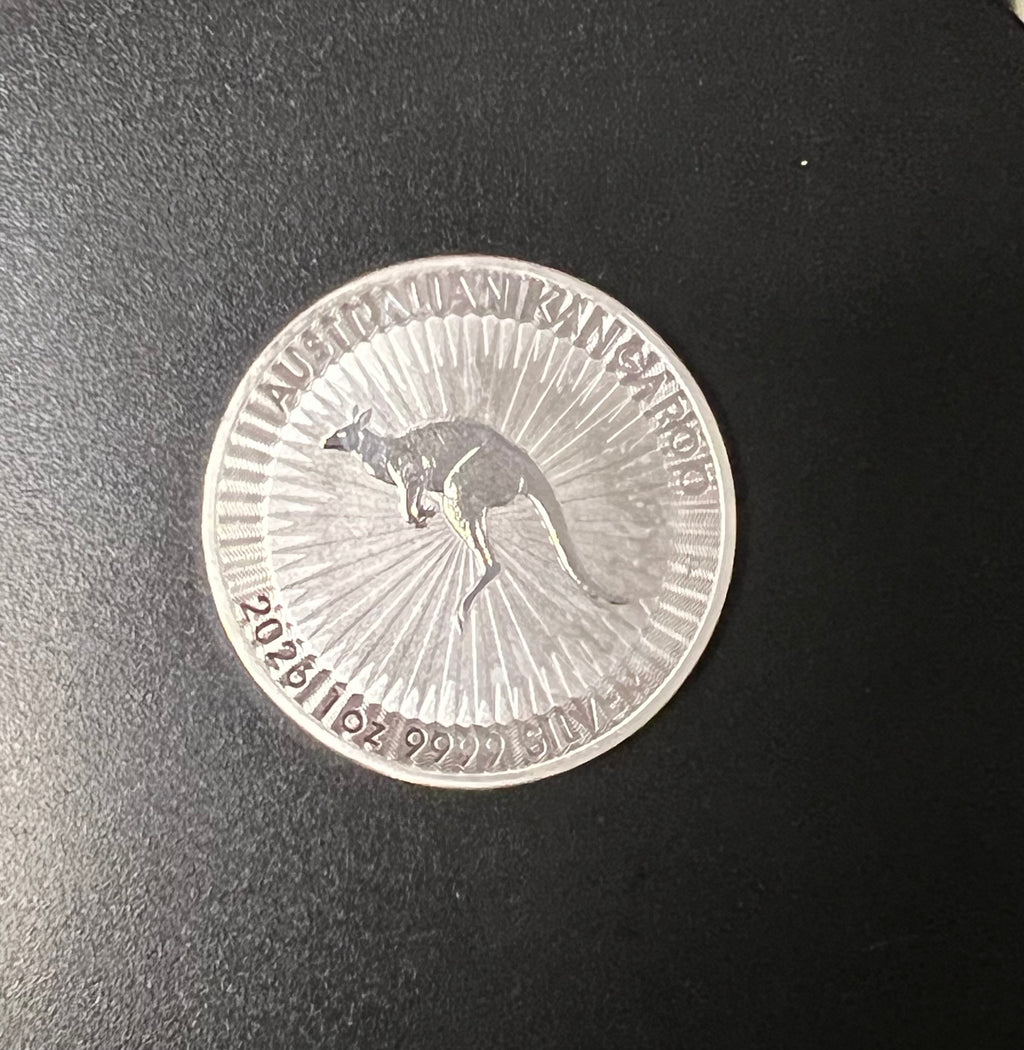 2026 Australia 1 oz .9999 Fine Silver Kangaroo Coin (King Charles III Effigy)