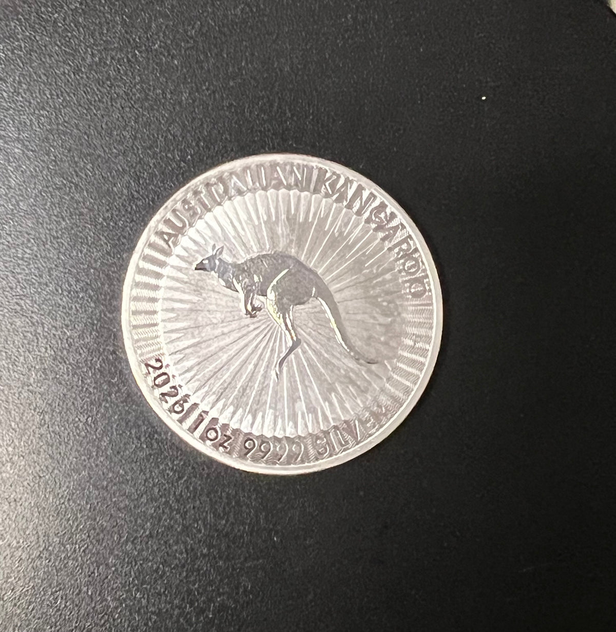 2026 Australia 1 oz .9999 Fine Silver Kangaroo Coin (King Charles III Effigy)