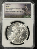 1886-Morgan Silver Dollar – NGC MS64 (Great Northwest Collection)