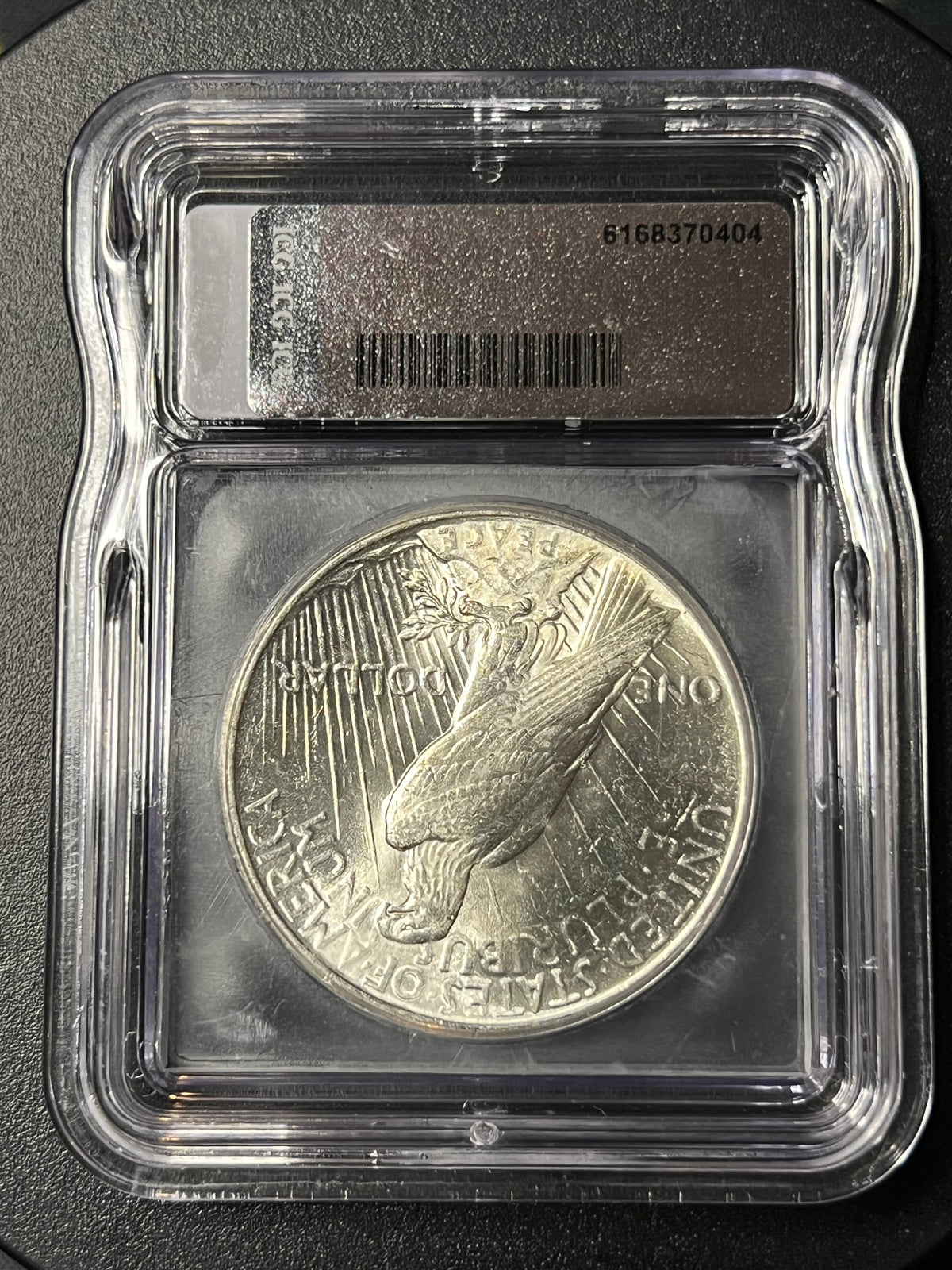 1925 Peace Silver Dollar — ICG MS62
