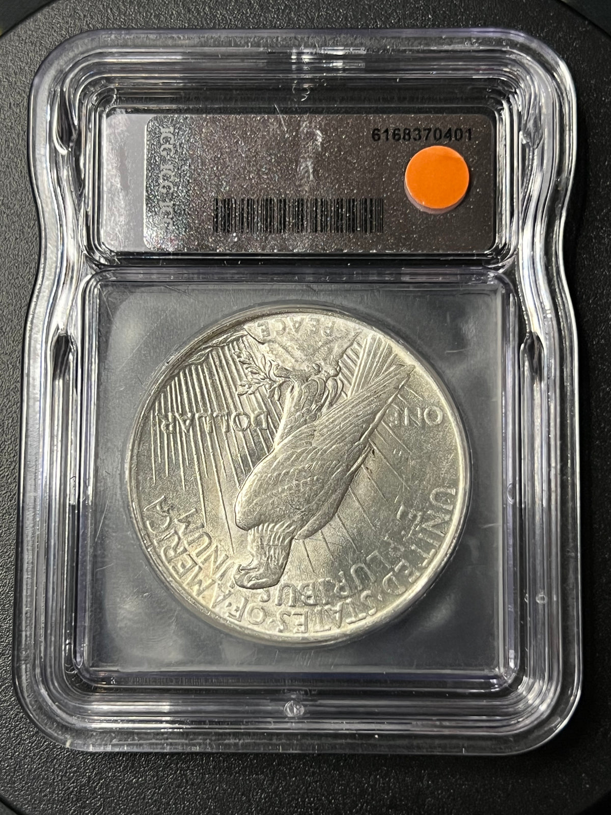 1925 Peace Silver Dollar — ICG MS62 — Mint State US Silver