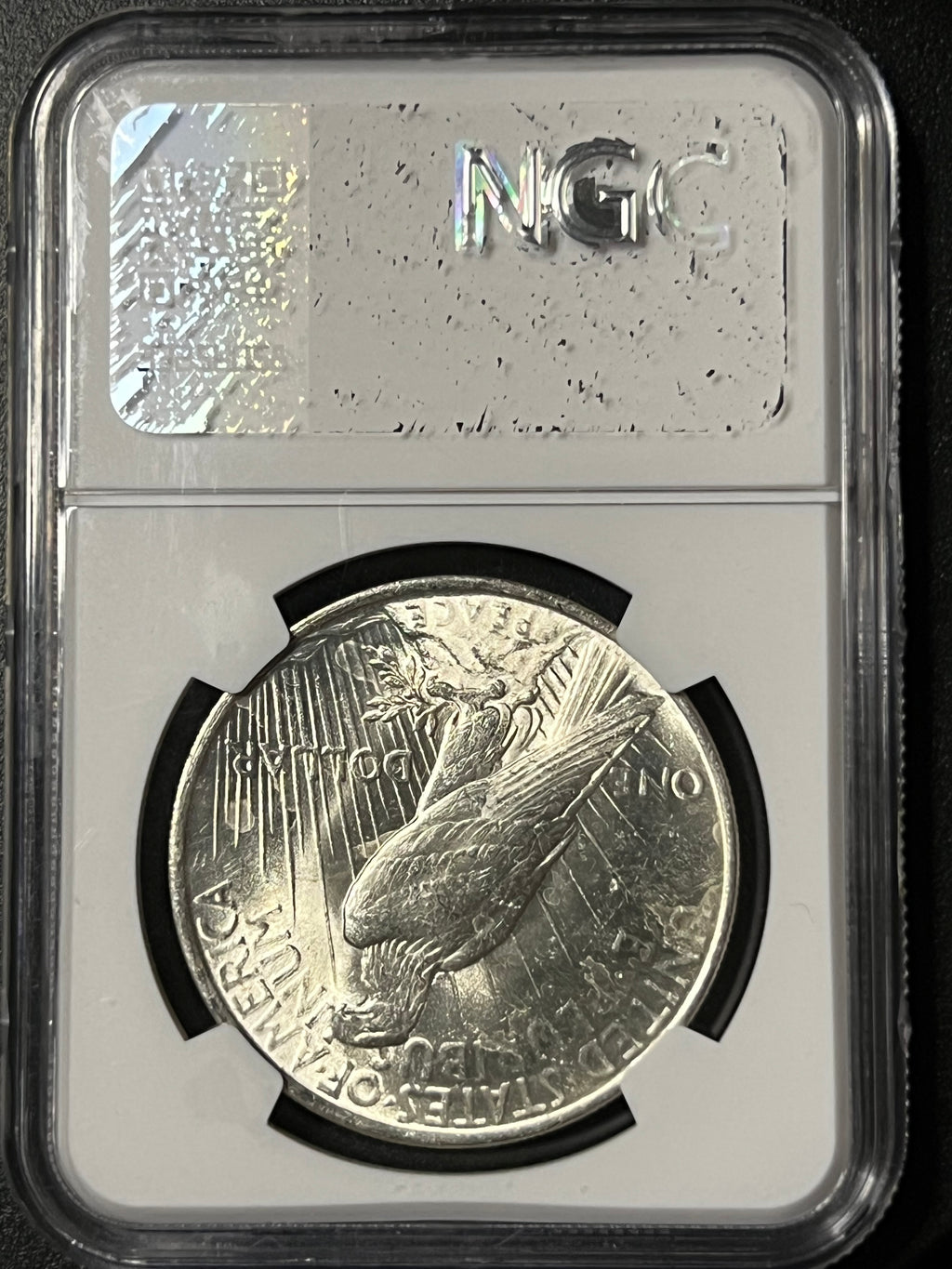1923 $1 Peace Silver Dollar - NGC MS 63