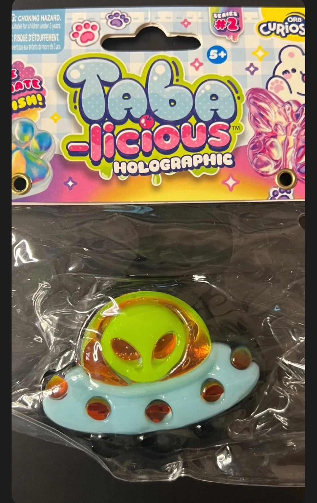 ORB Curiosities Taba-licious Holographic Series 2 — Alien UFO (Black)