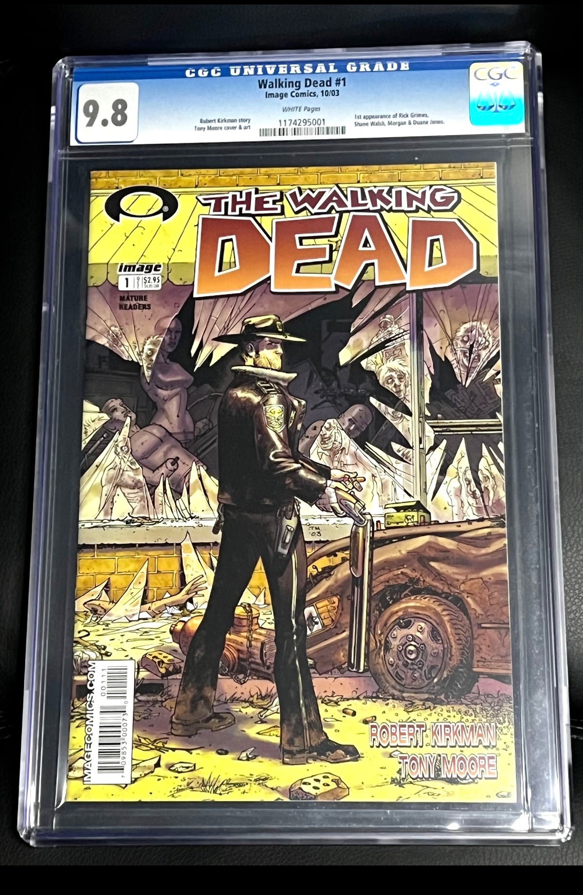 The Walking Dead #1 — CGC Universal Grade 9.8 (Rare Black "Mature Readers")