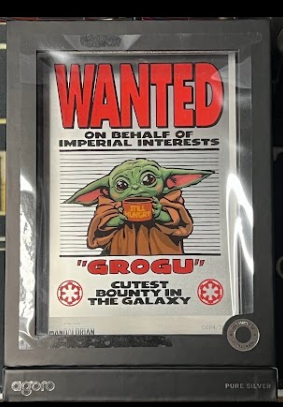 Star Wars: The Mandalorian — "Wanted: Grogu" 5g .999 Pure Silver Collectible Foil (Agoro)