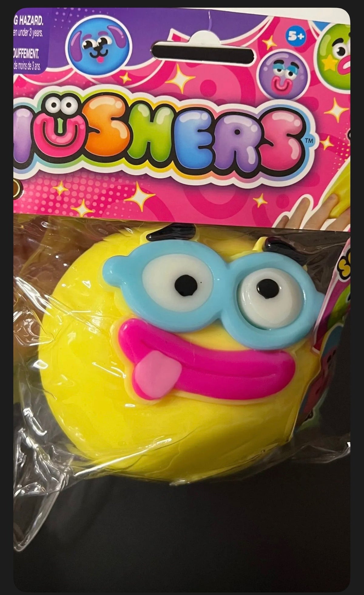 ORB Smushers Deformable Face Squishy Toy — Yellow Emoji Character