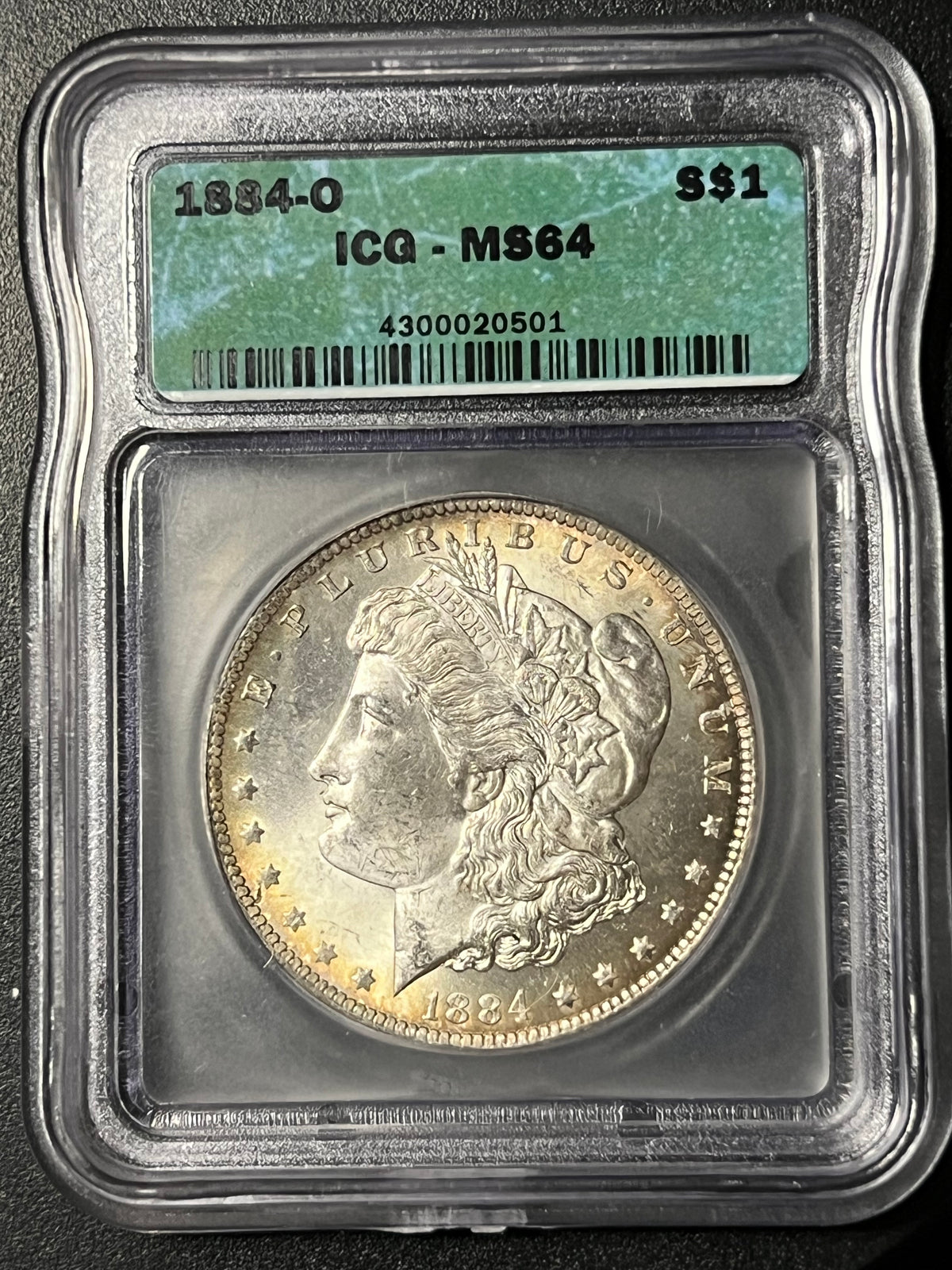 1884-O Morgan Silver Dollar — ICG MS64