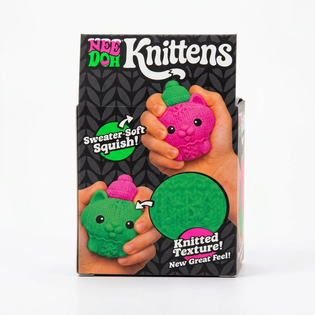 NeeDoh Knittens – Sweater-Soft Squishy Sensory Kitten