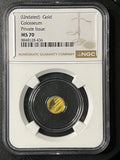 Gold Colosseum — Private Issue 1/200 oz .9999 Fine Gold Round | NGC MS 70