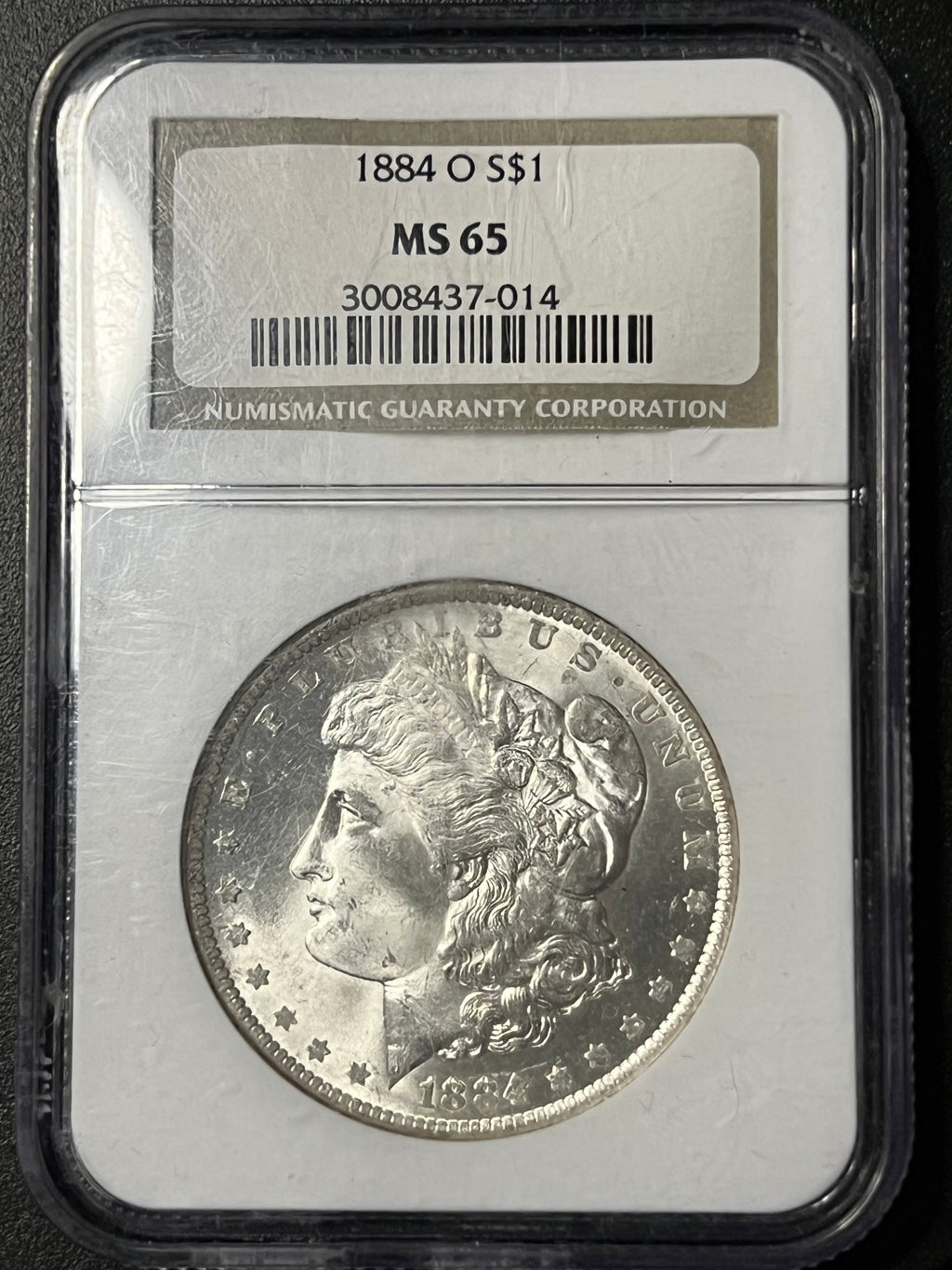 1884-O Morgan Silver Dollar $1 — NGC MS 65 (New Orleans Mint Gem BU)