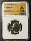 Washington Quarter – NGC Gem Proof ("Don't Tread On Me" Gadsden Label)