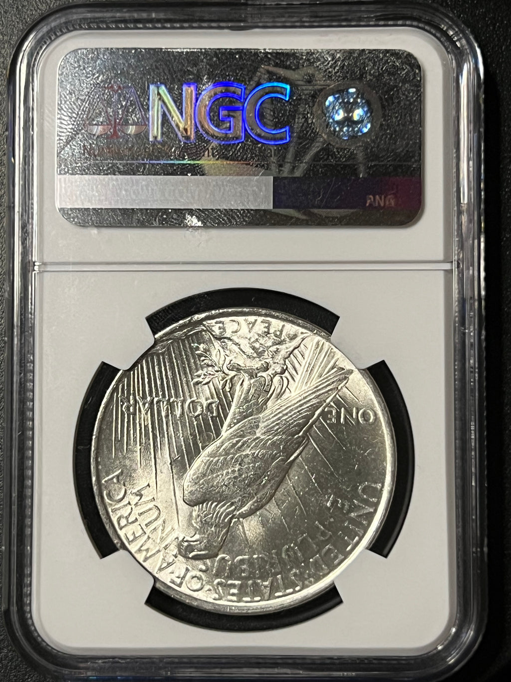 1922 $1 Peace Silver Dollar - NGC MS 60