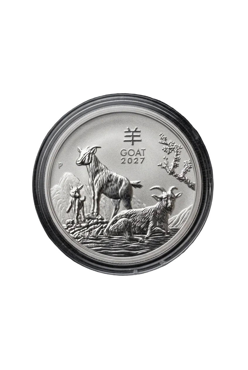 2027 Australia 1/2 oz Silver Year of the Goat Coin (BU)