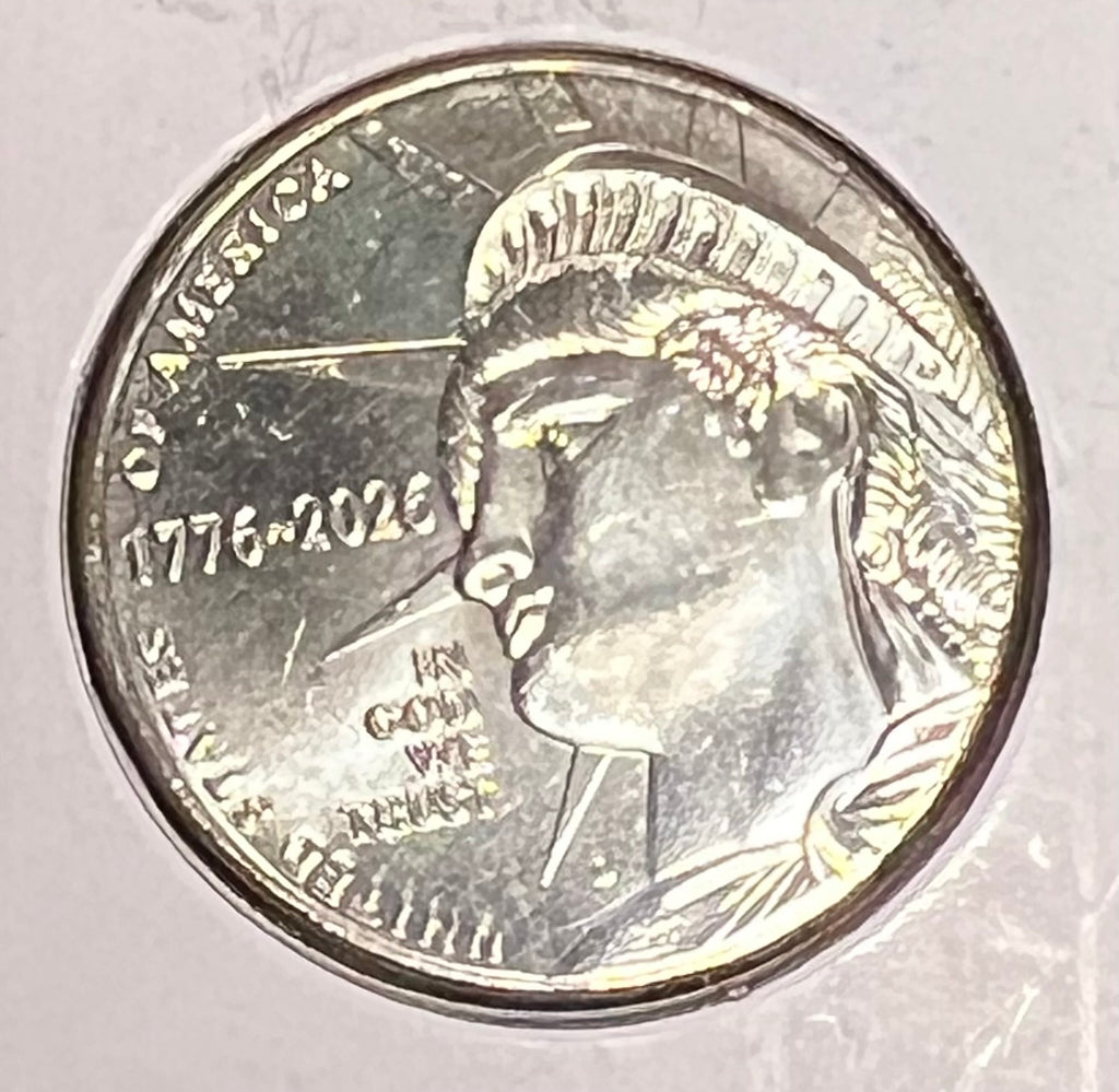 Semiquincentennial Sestercentennial U.S. Mint Commemorative / Prototype Design Half Dollar (1776–2026)