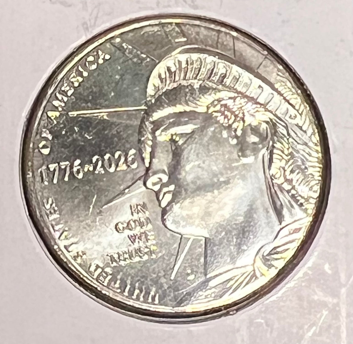 Semiquincentennial Sestercentennial U.S. Mint Commemorative / Prototype Design Half Dollar (1776–2026)