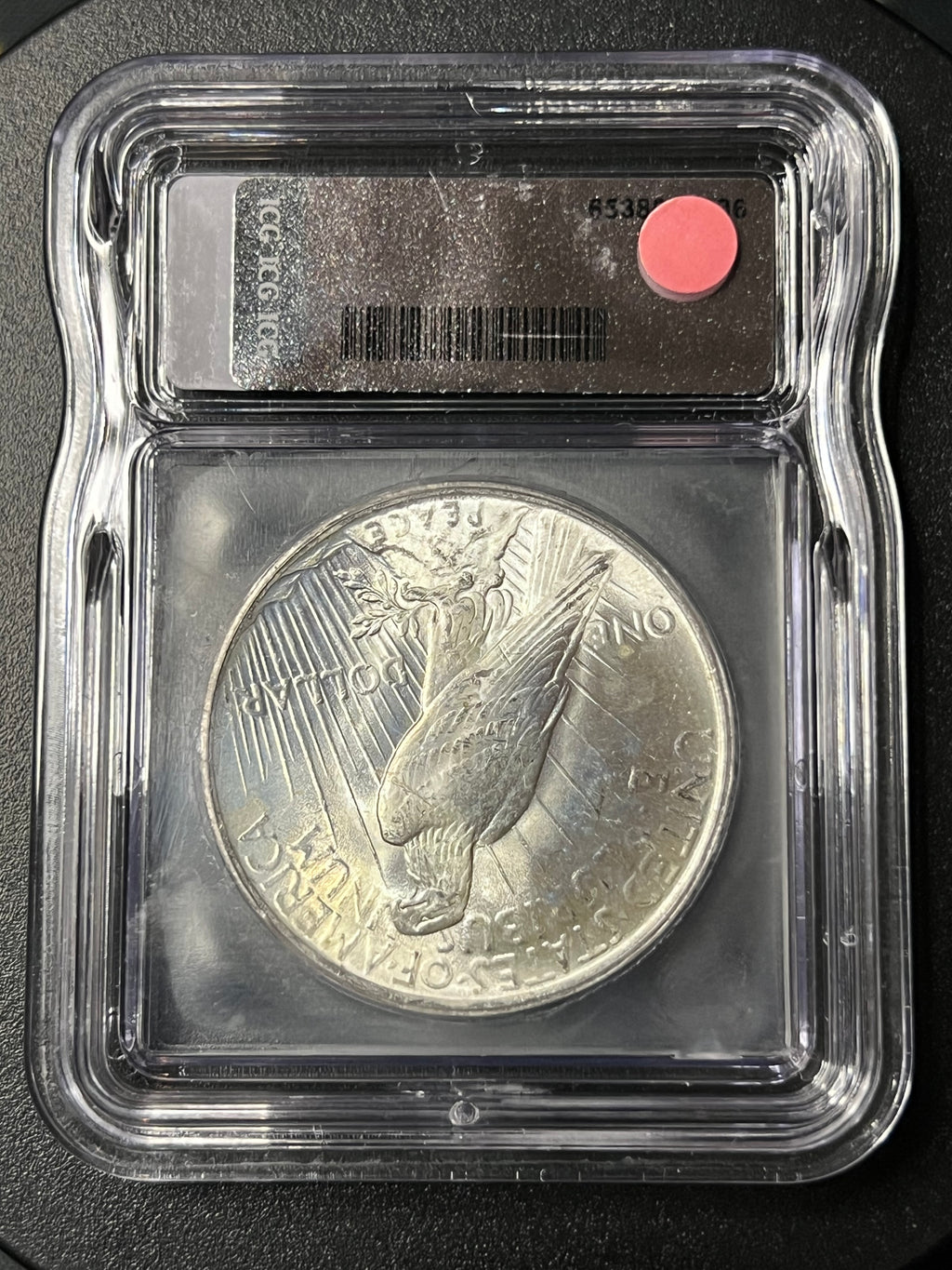 1923 Peace Silver Dollar — ICG MS62