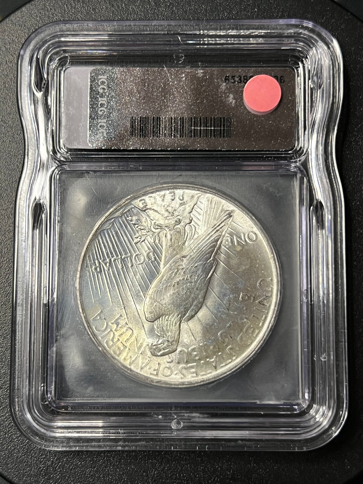 1923 Peace Silver Dollar — ICG MS62