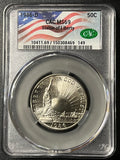 1986-D Statue of Liberty Half Dollar – CAC MS 69 (American Flag Label)