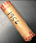 Vintage 1956 Lincoln Wheat Cent Roll (Circulated Paper-Wrapped Roll)