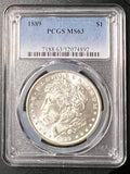 1889 Morgan Silver Dollar — PCGS MS63