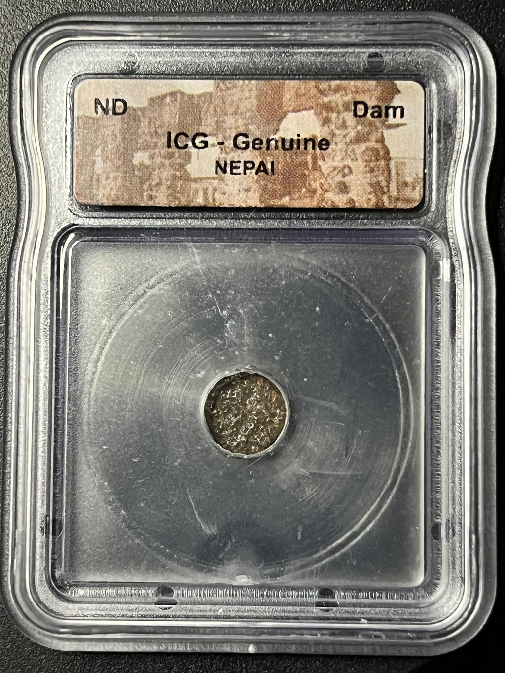 Nepal ND (Undated) Dam — ICG Genuine Encapsulated World Coin