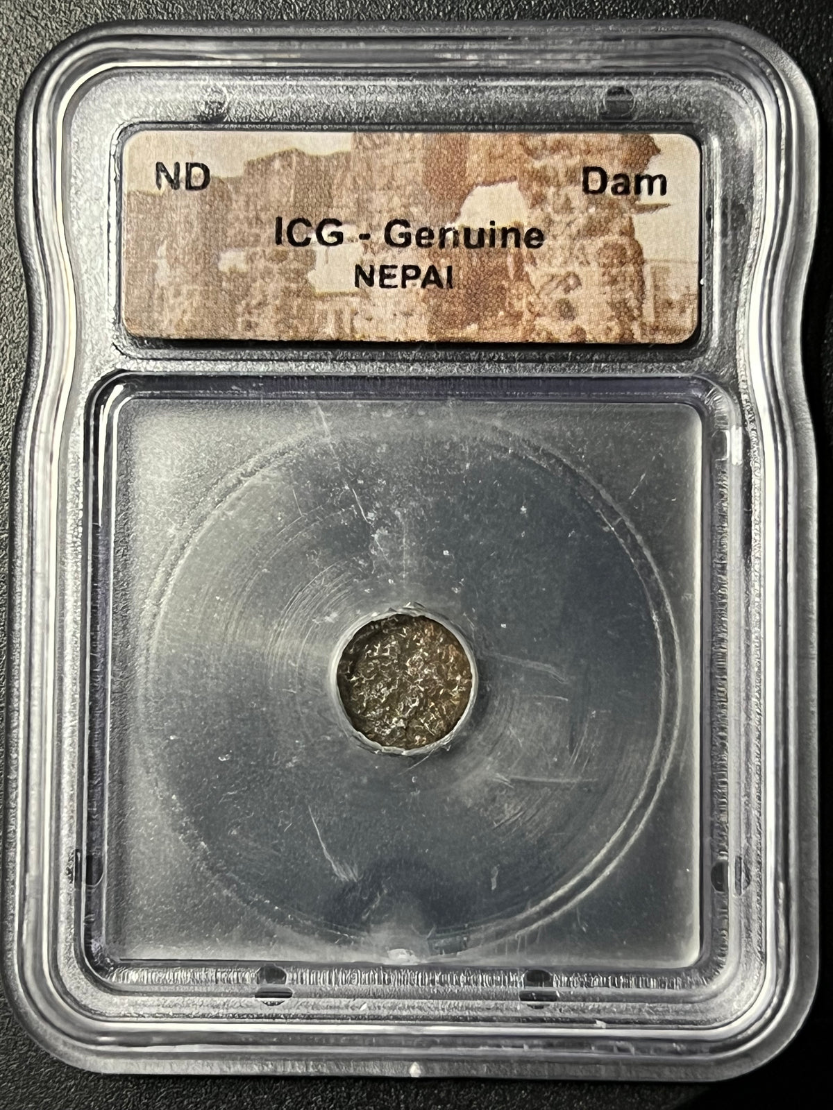 Nepal ND (Undated) Dam — ICG Genuine Encapsulated World Coin
