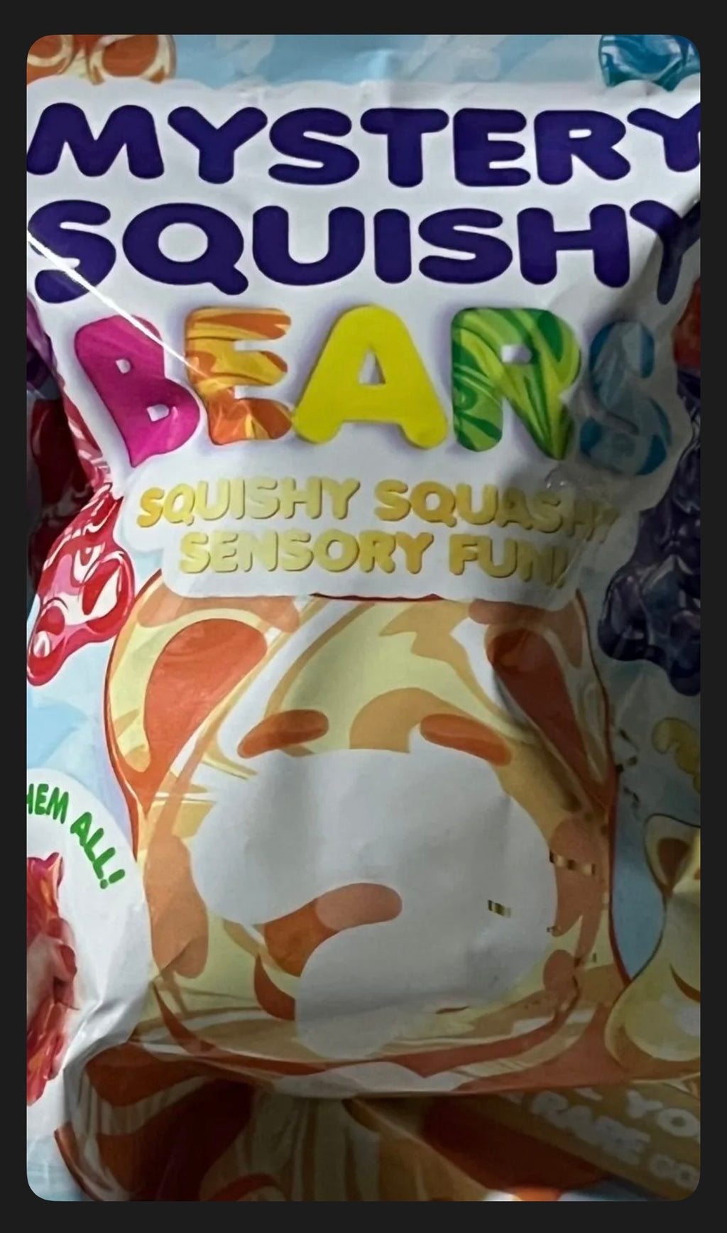 Mystery Squishy Bears — Blind Bag Sensory Fidget Toy