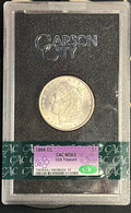 1884-CC Morgan Silver Dollar — CAC Graded MS 63 GSA Treasure (Custom CAC Holder)