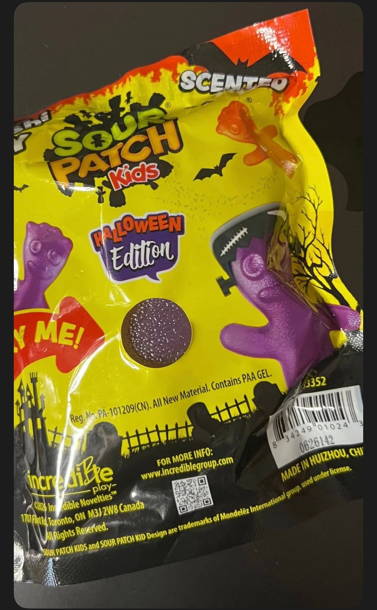 Sour Patch Kids Halloween Edition Scented Squishy Toy (Purple / Frankenstein)