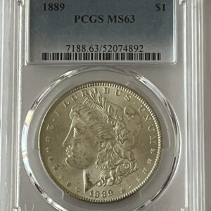 1889 Morgan Silver Dollar - PCGS MS 63
