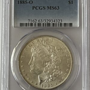 1885-O Morgan Silver Dollar - PCGS MS63