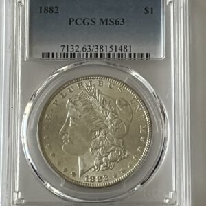 1882 Morgan Silver Dollar - PCGS MS63