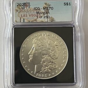 2025 Morgan Silver Dollar – ICG MS70 (Flawless 1 of 250 Las Vegas Special Edition!)