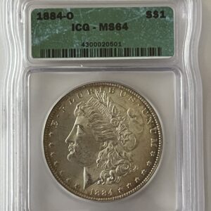 1884-O Morgan Silver Dollar – ICG MS64 (Vintage New Orleans Glamour!)