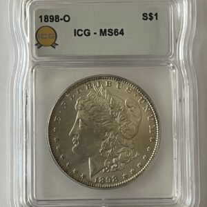 1898-O Morgan Silver Dollar – ICG MS64 (Turn-of-the-Century New Orleans Treasure!)