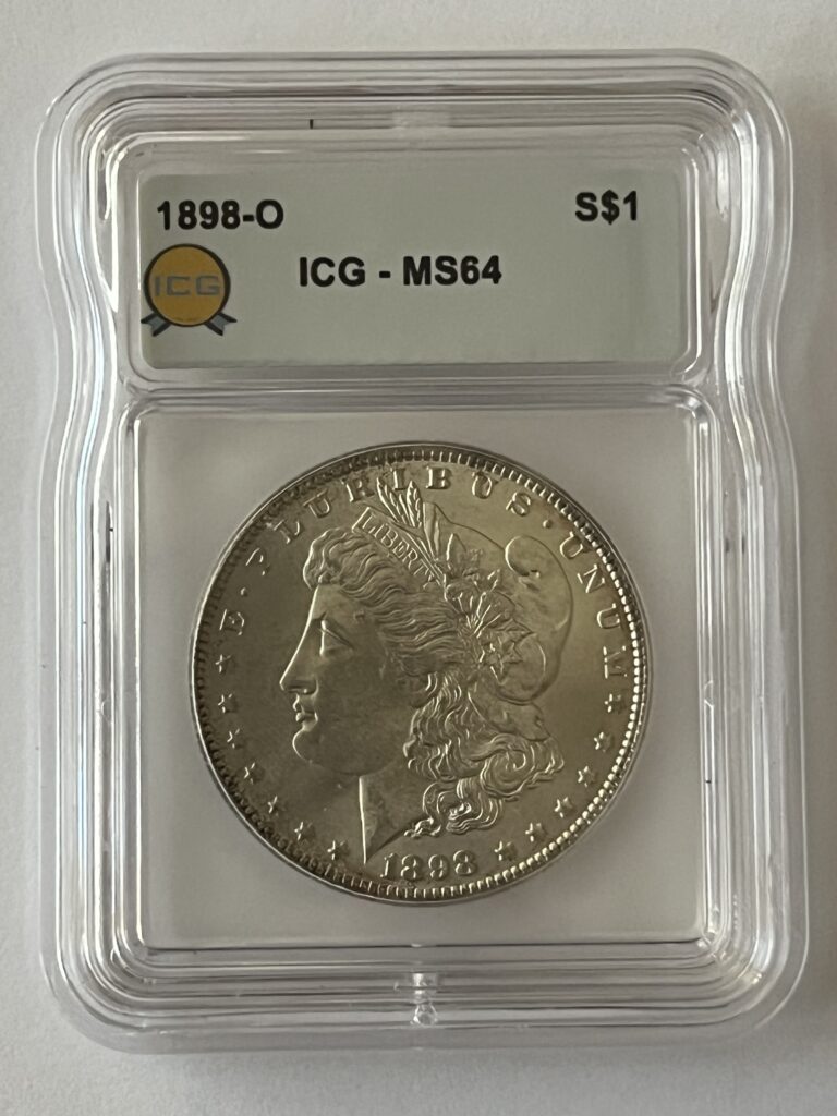 1898-O Morgan Silver Dollar – ICG MS64 (Turn-of-the-Century New Orleans Treasure!)