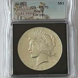 2025 Peace Silver Dollar – ICG MS70 (Flawless 1 of 250 Las Vegas Special Edition!)