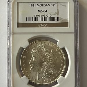 1921 Morgan Silver Dollar – NGC MS64 (The Grand Finale of a Legend!)