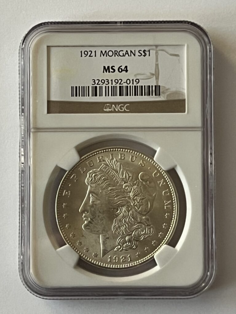 1921 Morgan Silver Dollar – NGC MS64 (The Grand Finale of a Legend!)