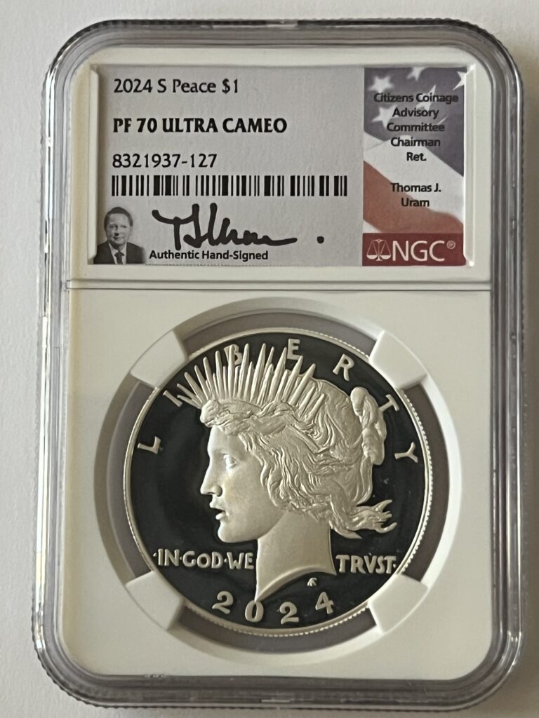 2024-S Peace Silver Dollar – NGC PF70 Ultra Cameo (Flawless Proof Perfection!)
