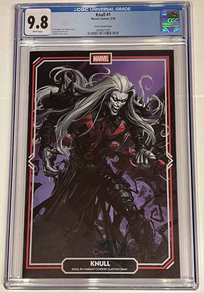 Knull #1 – CGC 9.8 White Pages (March 2026)