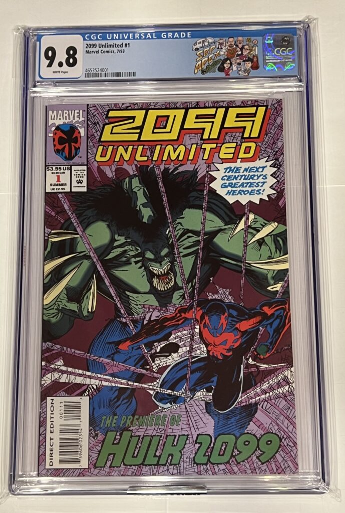 2099 Unlimited #1 – CGC 9.8 White Pages (1993)