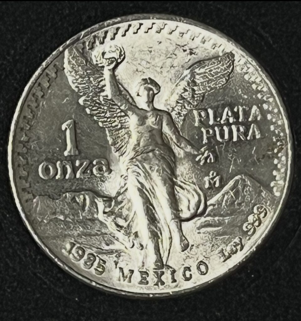 1985 Mexican Libertad – Raw Bullion