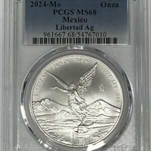 2024 PCGS‑Certified MS68 Mexican Libertad 1 oz Silver Coin