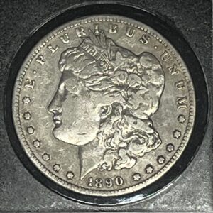 1890‑CC Morgan Silver Dollar (Raw)
