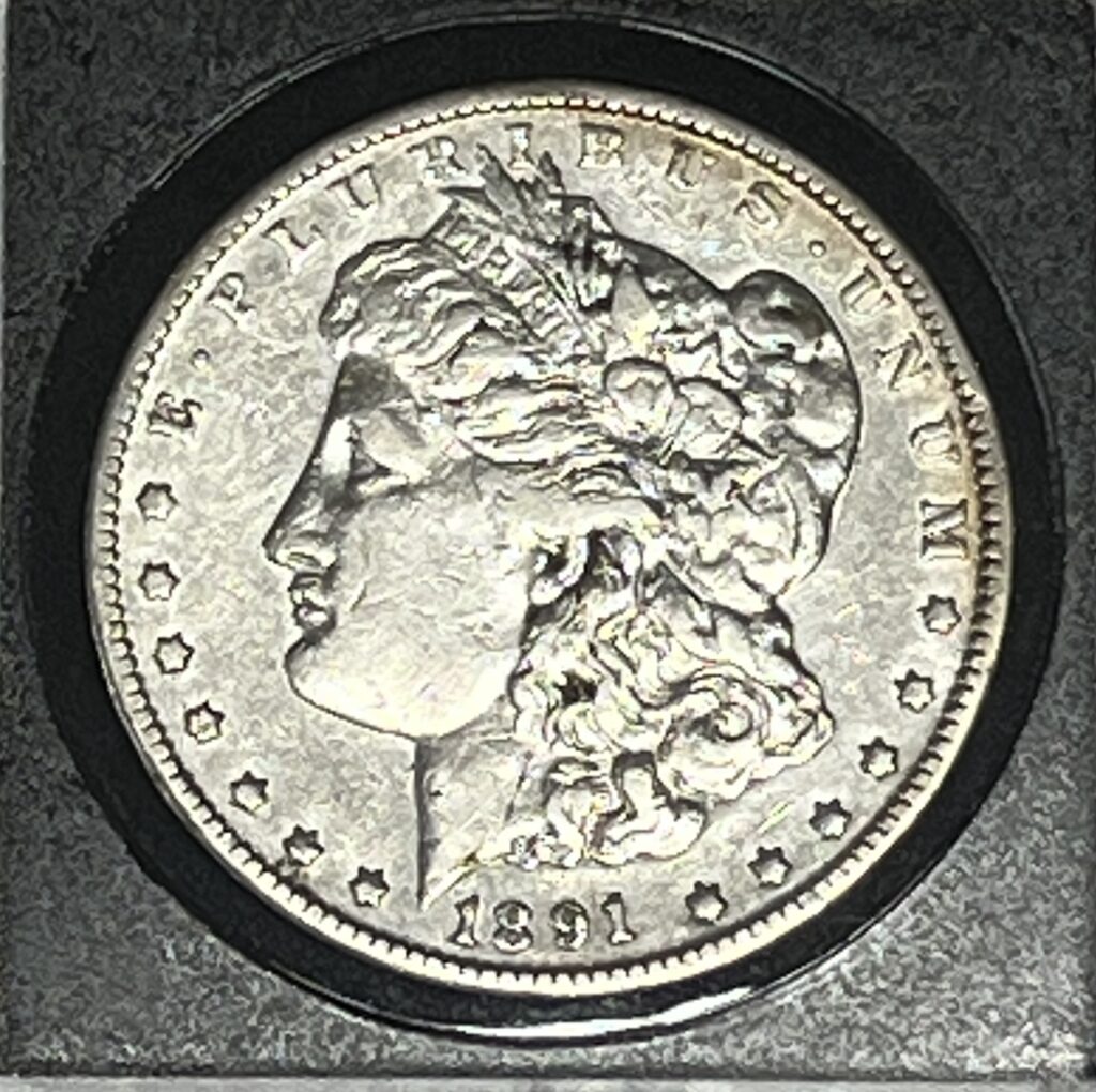 1891‑CC Morgan Silver Dollar (Raw)