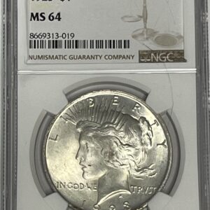 1923 Peace Silver Dollar – NGC MS64