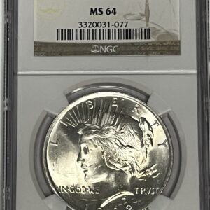 1922 Peace Silver Dollar – NGC MS64