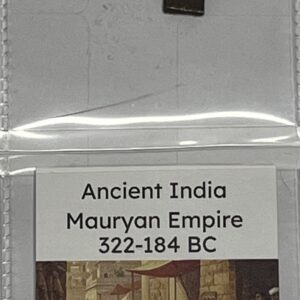 Ancient India – Mauryan Empire 322–184 BC Bronze Karshapana with Story Card